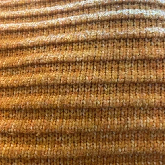 Sincerely Jules Women’s Mustard Yellow Ribbed Sweater - Picture 3 of 4